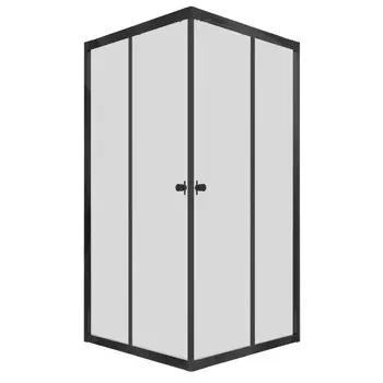 Душевой уголок Triton Вента-Блэк 80х80 черный, без поддона Щ0000057857