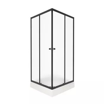 Душевой уголок Triton Вента БВ 90х90 черный вельвет, с поддоном Щ0000064629