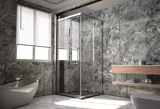 Душевой уголок Veconi Premium Trento PTC-20CH 120x90x200 см, профиль xром, стекло прозрачное