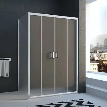 Душевой уголок Veconi Rovigo RV-045 Pear 140х120, рифленое стекло