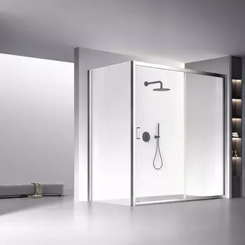 Душевой уголок Veconi Rovigo RV-060 200x120x195 см, профиль xром, стекло прозрачное