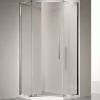 Душевой уголок Veconi Rovigo RV-35 80х80 профиль хром, стекло прозрачное