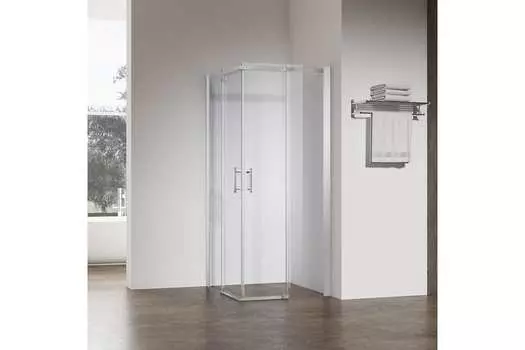 Душевой уголок Veconi Rovigo RV-50CH 90х90 профиль хром, стекло прозрачное