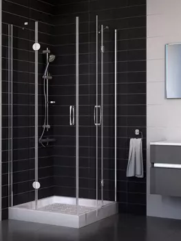 Душевой уголок Vegas Glass AFA 0080 08 01 профиль глянцевый хром, стекло прозрачное