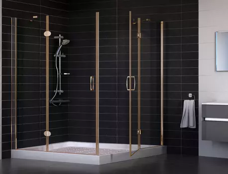 Душевой уголок Vegas Glass AFA 0120 05 01 профиль бронза, стекло прозрачное