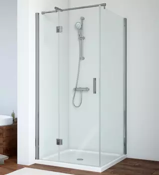 Душевой уголок Vegas Glass AFP-Fis 0080 07 01 L профиль матовый хром, стекло прозрачное