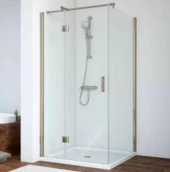 Душевой уголок Vegas Glass AFP-Fis 0090 05 01 L профиль бронза, стекло прозрачное