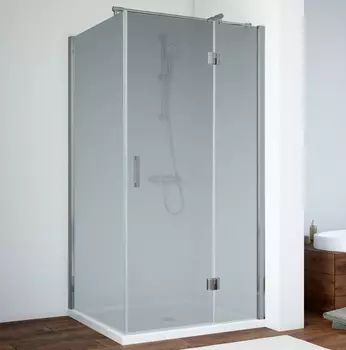 Душевой уголок Vegas Glass AFP-Fis 0090 07 10 R профиль матовый хром, стекло сатин