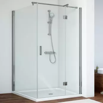 Душевой уголок Vegas Glass AFP-Fis 0120 07 01 R профиль матовый хром, стекло прозрачное