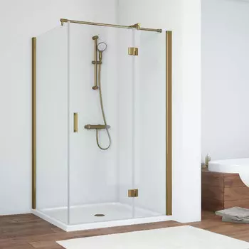 Душевой уголок Vegas Glass AFP-Fis 120*80 05 01 R профиль бронза, стекло прозрачное