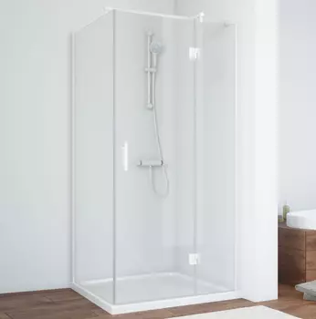 Душевой уголок Vegas Glass AFP-Fis 90*70 01 01 R профиль белый, стекло прозрачное