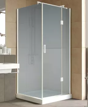 Душевой уголок Vegas Glass AFP-Fis Lux 0090 01 10 R профиль белый, стекло сатин
