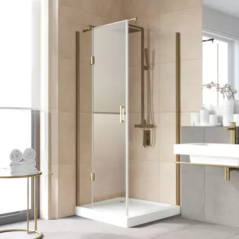 Душевой уголок Vegas Glass AFP-Fis Lux 0090 05 01 L профиль бронза, стекло прозрачное