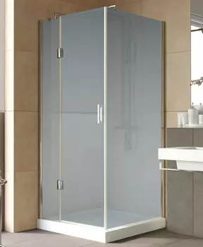 Душевой уголок Vegas Glass AFP-Fis Lux 0090 08 10 L профиль глянцевый хром, стекло сатин