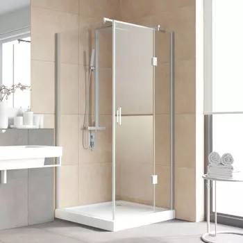 Душевой уголок Vegas Glass AFP-Fis Lux 0100 07 01 R профиль матовый хром, стекло прозрачное