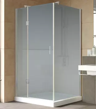 Душевой уголок Vegas Glass AFP-Fis Lux 120*100 07 10 L профиль матовый хром, стекло сатин