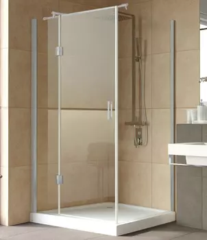 Душевой уголок Vegas Glass AFP-Fis Lux 120*90 07 01 L профиль матовый хром, стекло прозрачное