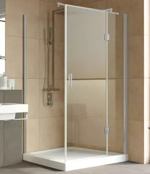 Душевой уголок Vegas Glass AFP-Fis Lux 120*90 07 01 R профиль матовый хром, стекло прозрачное