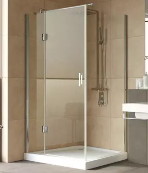 Душевой уголок Vegas Glass AFP-Fis Lux 120*90 08 01 L профиль глянцевый хром, стекло прозрачное