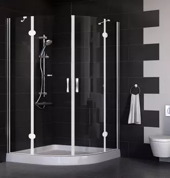 Душевой уголок Vegas Glass AFS 0120 01 01 профиль белый, стекло прозрачное