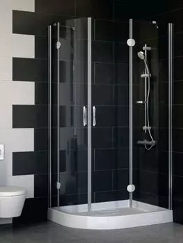 Душевой уголок Vegas Glass AFS-F 120*90 07 10 R профиль матовый хром стекло сатин