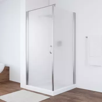 Душевой уголок Vegas Glass EP-Fis 0090 08 10 L профиль глянцевый хром, стекло сатин