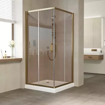 Душевой уголок Vegas Glass ZA 0090 05 05 профиль бронза, стекло бронза