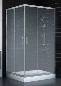 Душевой уголок Vegas Glass ZA 0110 07 02 профиль матовый хром, стекло шиншилла