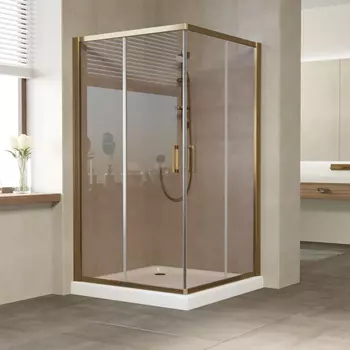 Душевой уголок Vegas Glass ZA 0120 05 05 профиль бронза, стекло бронза