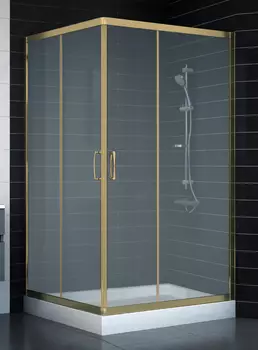 Душевой уголок Vegas Glass ZA 0120 05 10 профиль бронза, стекло сатин