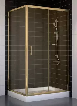 Душевой уголок Vegas Glass ZP+ZPV 100*90 05 05 профиль бронза, стекло бронза