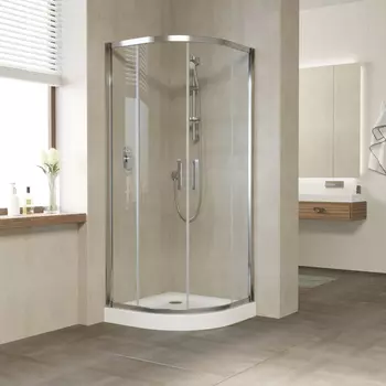 Душевой уголок Vegas Glass ZS 0090 08 01 профиль глянцевый хром, стекло прозрачное