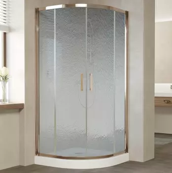 Душевой уголок Vegas Glass ZS 0100 05 02 профиль бронза, стекло шиншилла