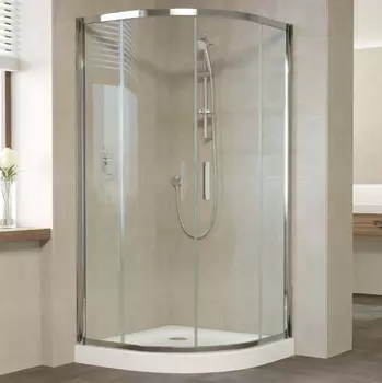Душевой уголок Vegas Glass ZS 110 08 01 профиль глянцевый хром, стекло прозрачное