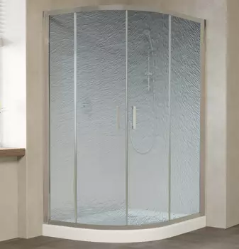 Душевой уголок Vegas Glass ZS-F 120*110 07 02 профиль матовый хром, стекло шиншилла