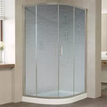 Душевой уголок Vegas Glass ZS-F 120*80 07 02 профиль матовый хром, стекло шиншилла