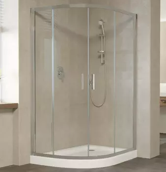 Душевой уголок Vegas Glass ZS-F 120*90 07 01 профиль матовый хром, стекло прозрачное