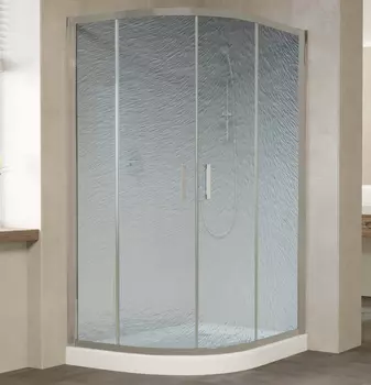 Душевой уголок Vegas Glass ZS-F 120*90 07 02 профиль матовый хром, стекло шиншилла