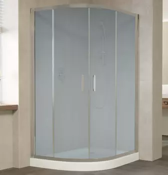 Душевой уголок Vegas Glass ZS-F 120*90 07 10 профиль матовый хром, стекло сатин
