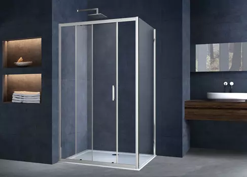 Душевой уголок Vincea Alpha VSR-3AL 130х90 профиль хром, стекло прозрачное
