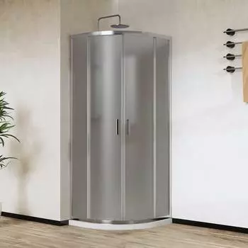 Душевой уголок Vincea City VSQ-5CT800MT 80x80 профиль хром, стекло текстурное