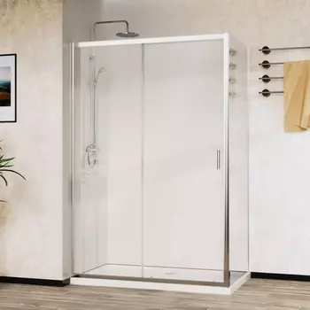 Душевой уголок Vincea City VSR-5CT9011CL 110х90 профиль хром, стекло прозрачное