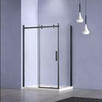 Душевой уголок Vincea Como-N VSR-4CN9012CLB 120х90 профиль черный, стекло прозрачное