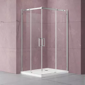 Душевой уголок Vincea Dice VSS-4D900CL 90х90 профиль хром, стекло прозрачное
