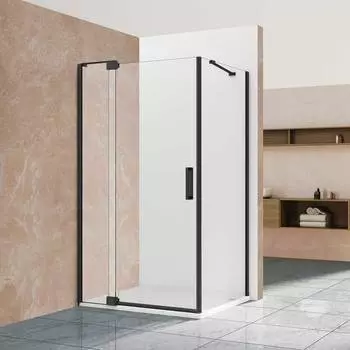 Душевой уголок Vincea Extra VSR-1E 110/120х90 профиль черный, стекло прозрачное
