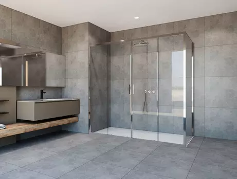 Душевой уголок Vincea Garda VSR-1G21019CL 190х100 хром, стекло прозрачное