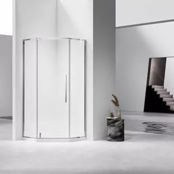 Душевой уголок Vincea Slim-N VSP-4SN900CL, 900*900 хром, стекло прозрачное