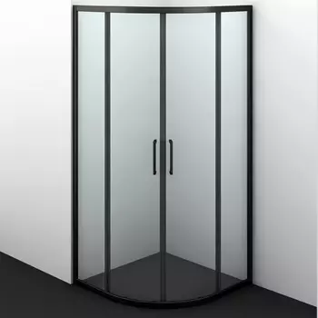 Душевой уголок WasserKRAFT Dill 61S01 90x90x200 профиль черный, стекло прозрачное