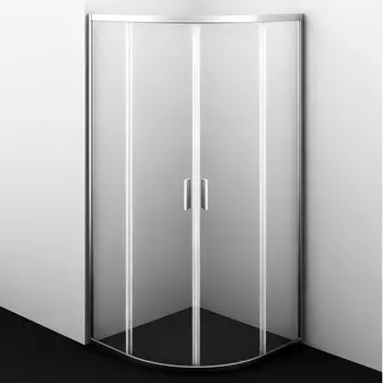 Душевой уголок WasserKRAFT Lippe 45S01 90x90х185 профиль хром, стекло прозрачное