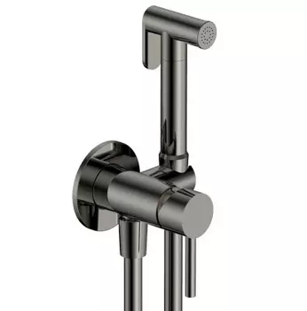 Гигиенический душ AQUAme Siena AQM6217GM со смесителем, оружейная сталь